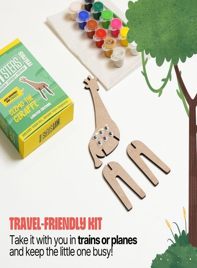KITSTERS DIY Minis: Gizmo The Giraffe | Animal Shape MDF Cut Out | Assemble It - Paint On It | Ideal Birthday Return Gift Item | Art & Craft | Fun Activity for Kids | Detailed Video Workshop Included - Image 3